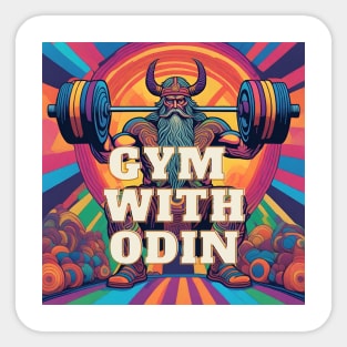 Gym with Odin Sticker